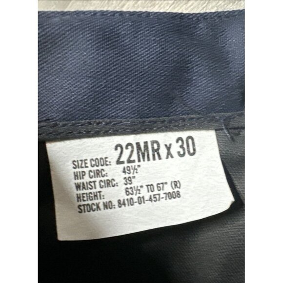 VTG Seafarer‎ Trouser Pants Mens 38x29 Navy Blue Military TALON Zip NWT - Picture 3 of 10